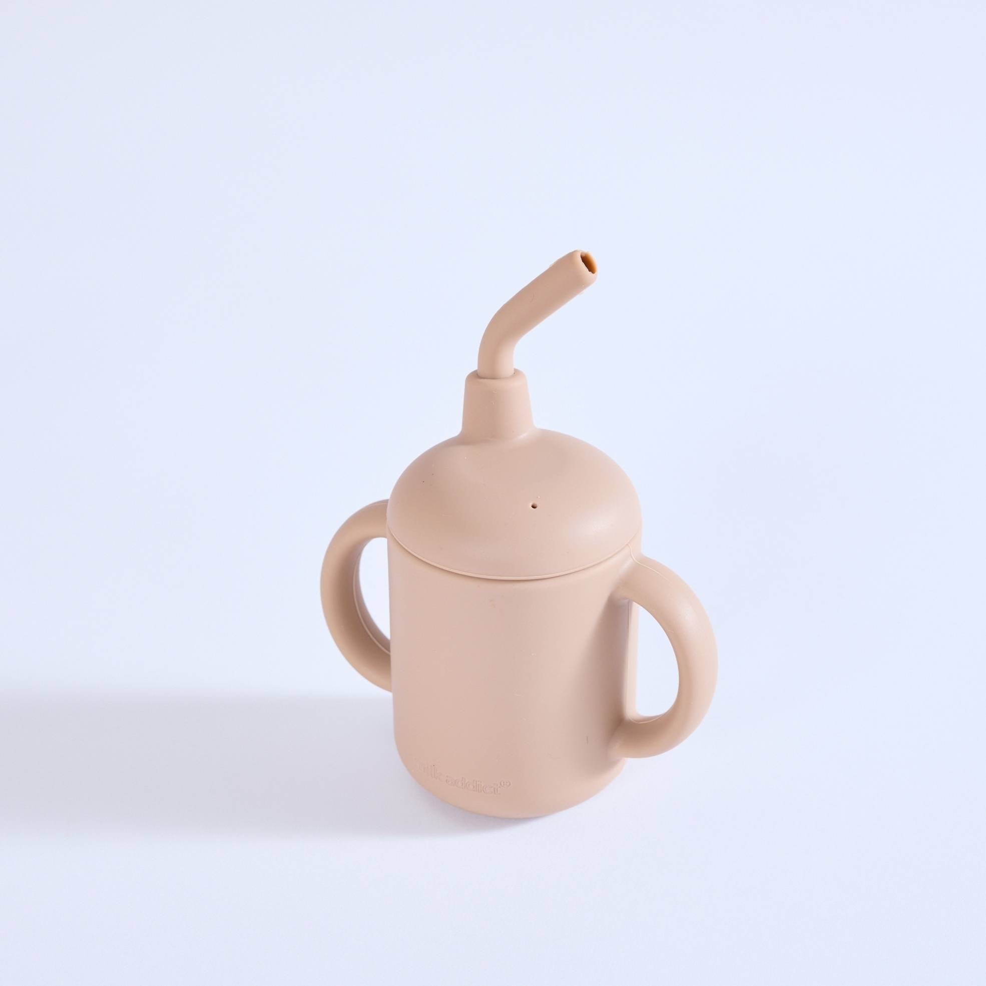 Milk Addict silicone handled cup - best for toddlers